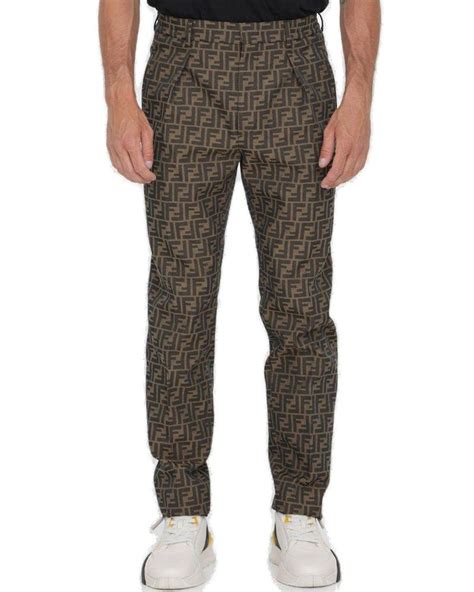 fendi reflective monster|men's Fendi pants.